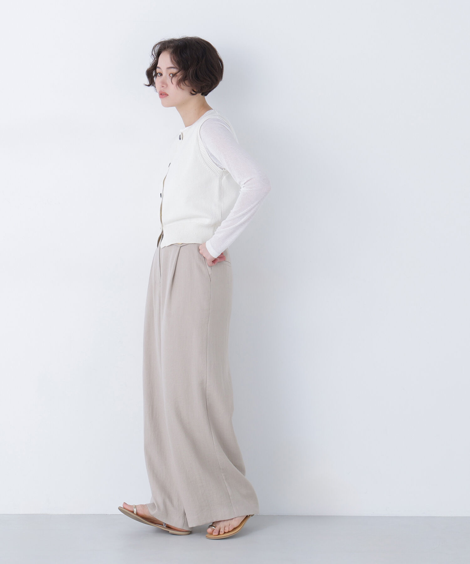  「〈N.〉コンパクトニットベスト」|ニット・セーター|