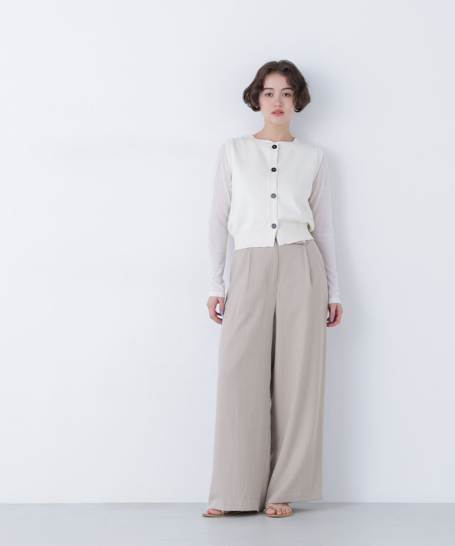  「〈N.〉コンパクトニットベスト」|ニット・セーター|