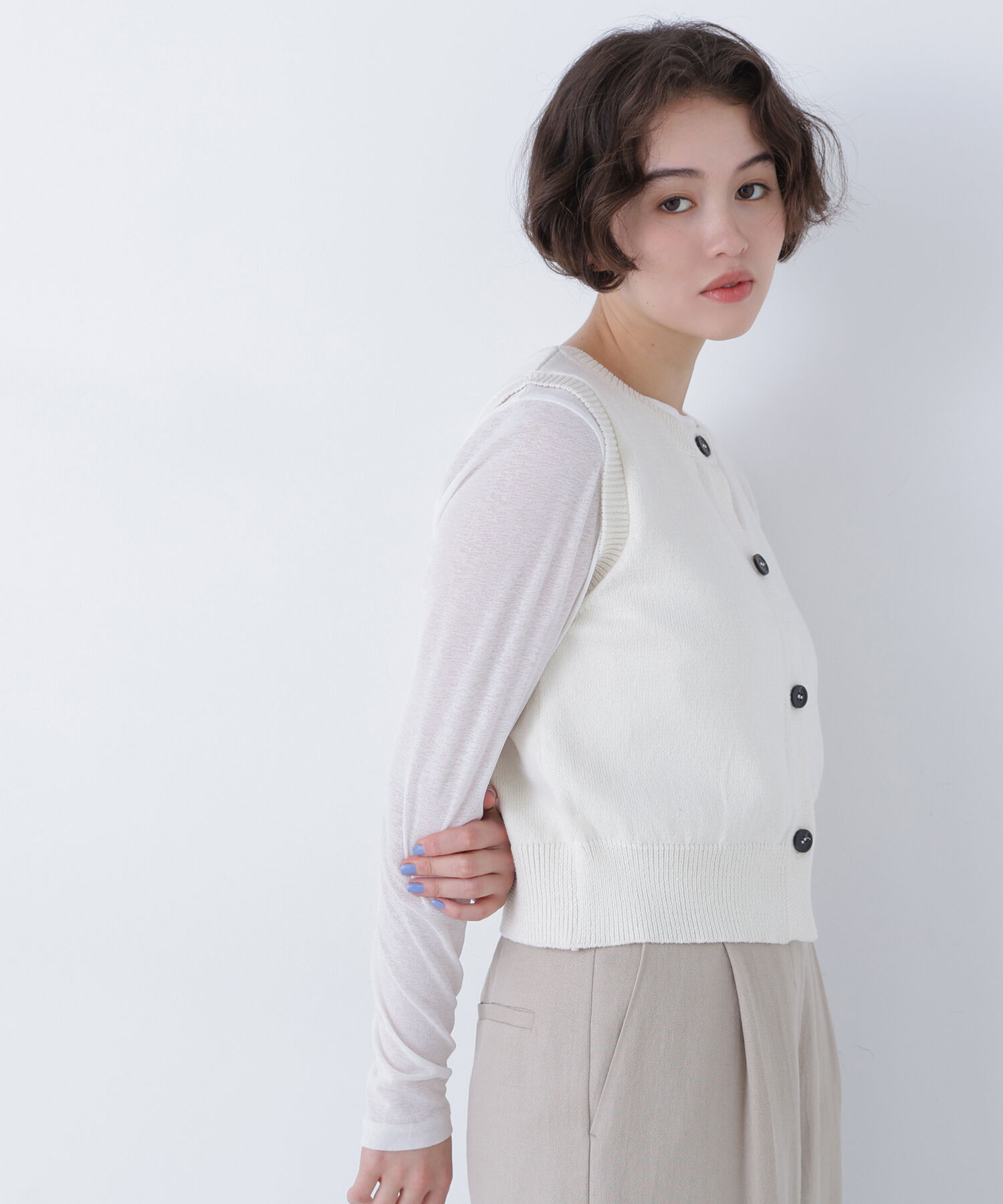  「〈N.〉コンパクトニットベスト」|ニット・セーター|