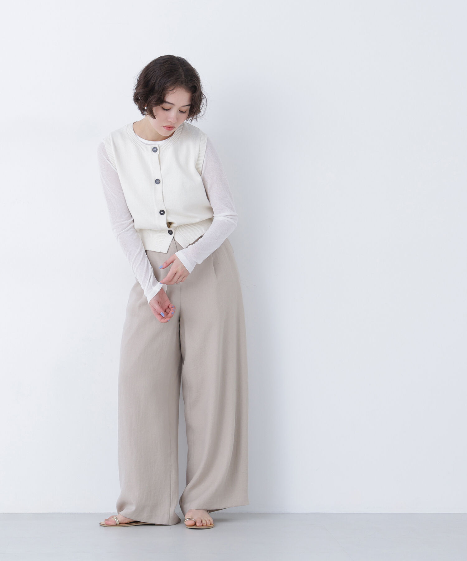  「〈N.〉コンパクトニットベスト」|ニット・セーター|