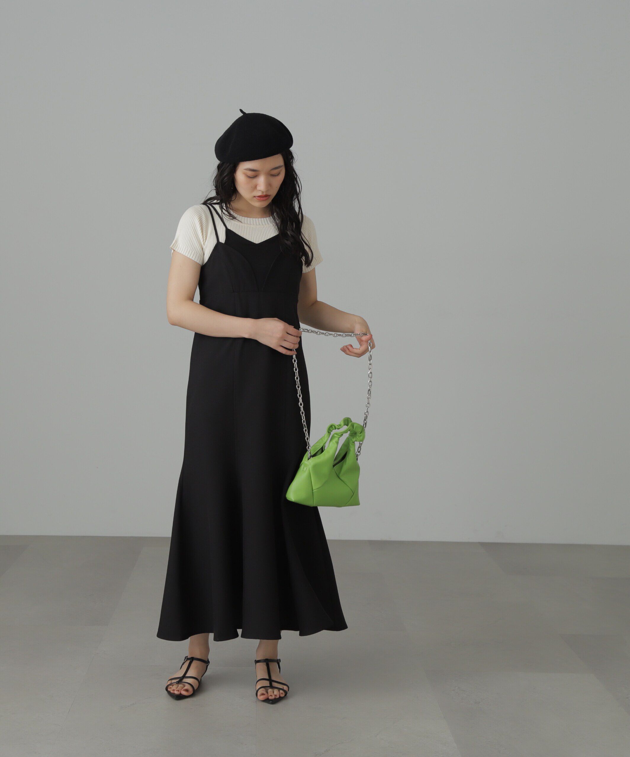  「トップレイヤードキャミマーメイドワンピース」|ワンピース|