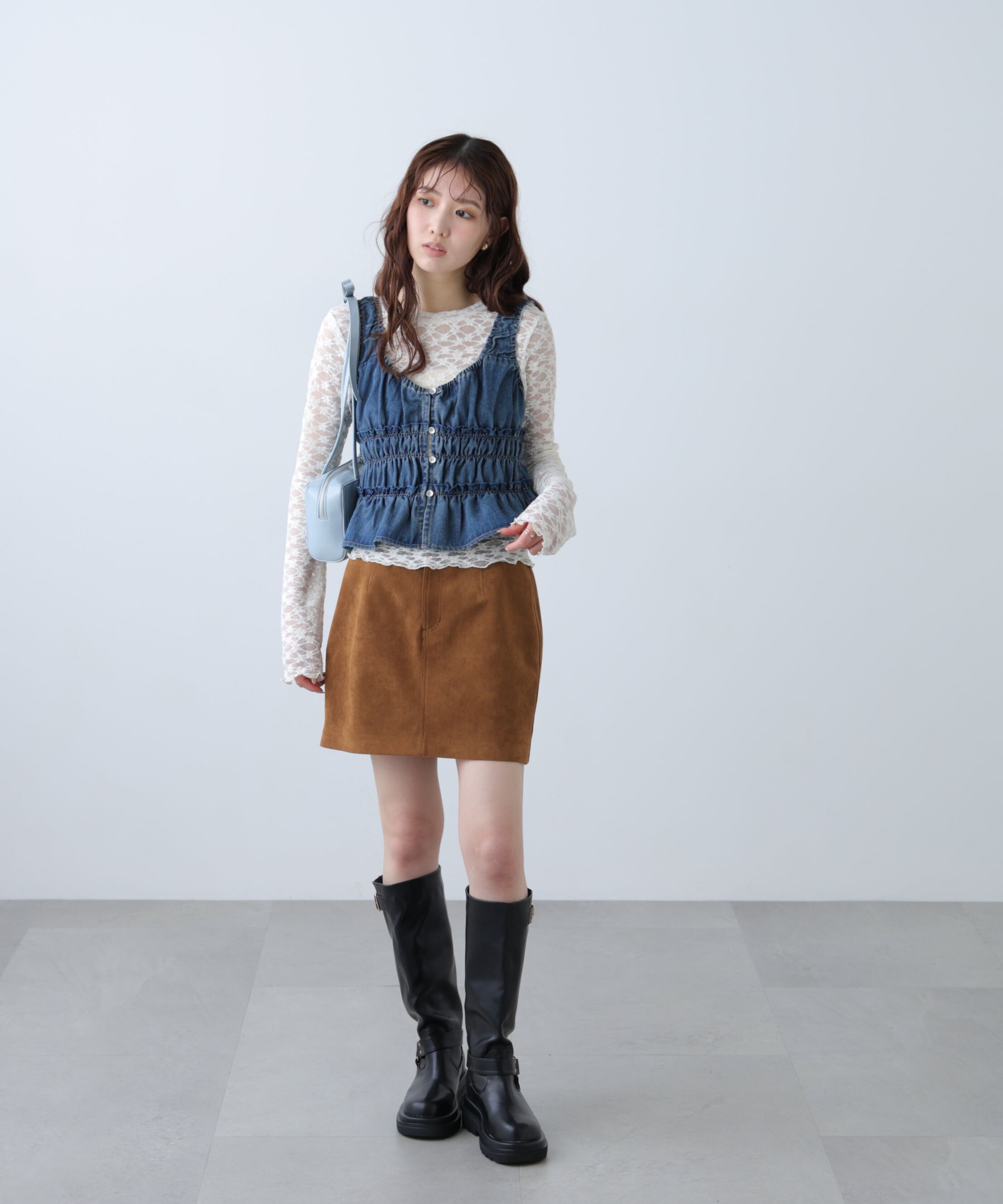  「長袖レースカットソー」|Tシャツ・カットソー|