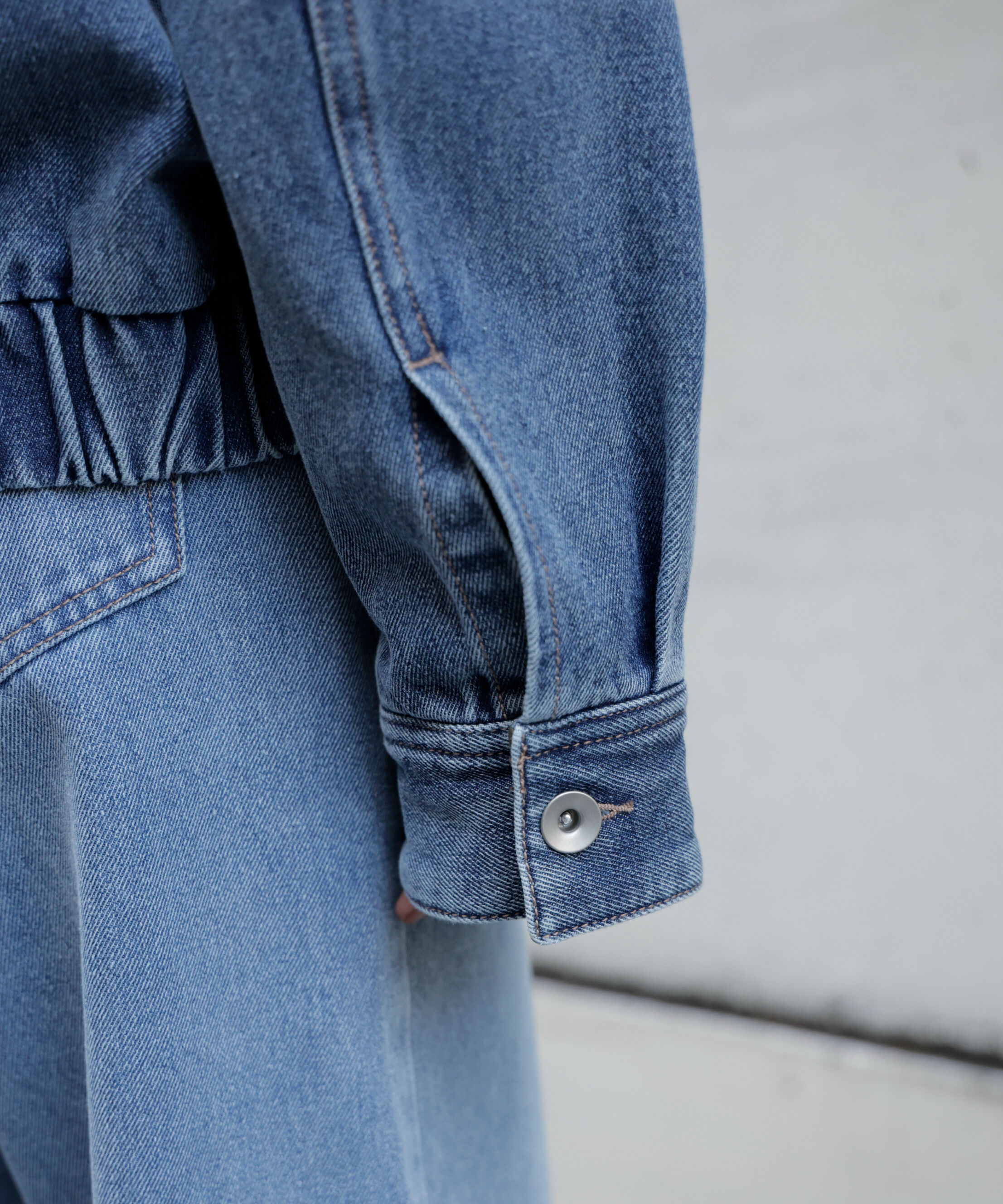  「バイカラーワークジャケット」|ブルゾン・スタジャン|