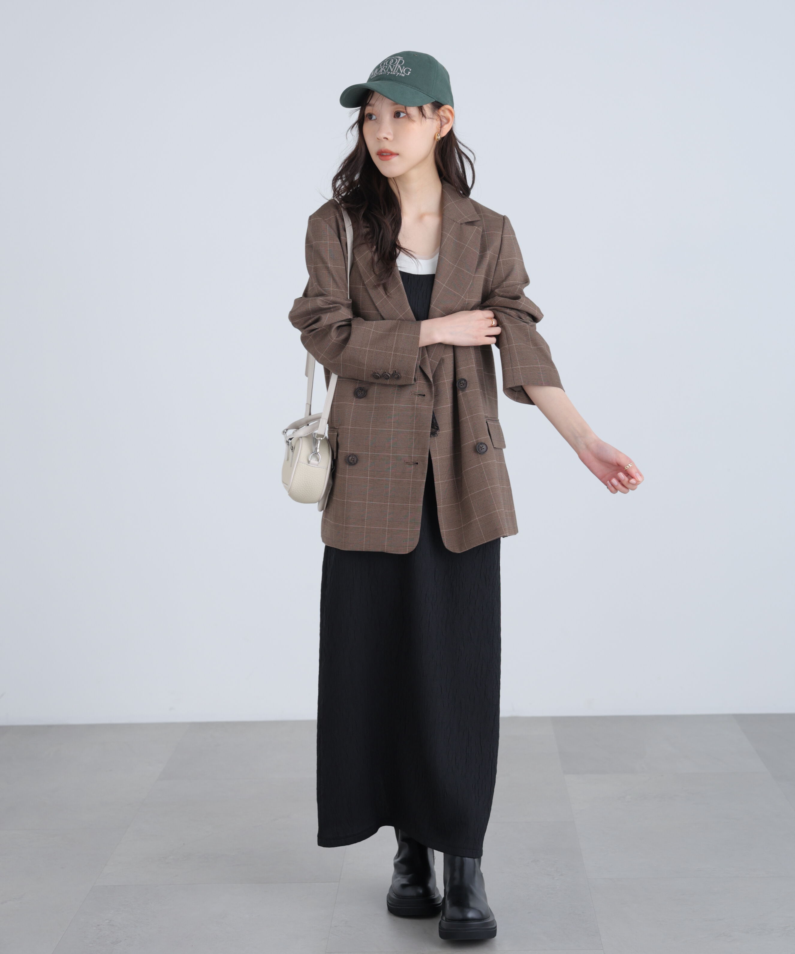  「ペプラムレースキャミワンピース」|ワンピース|