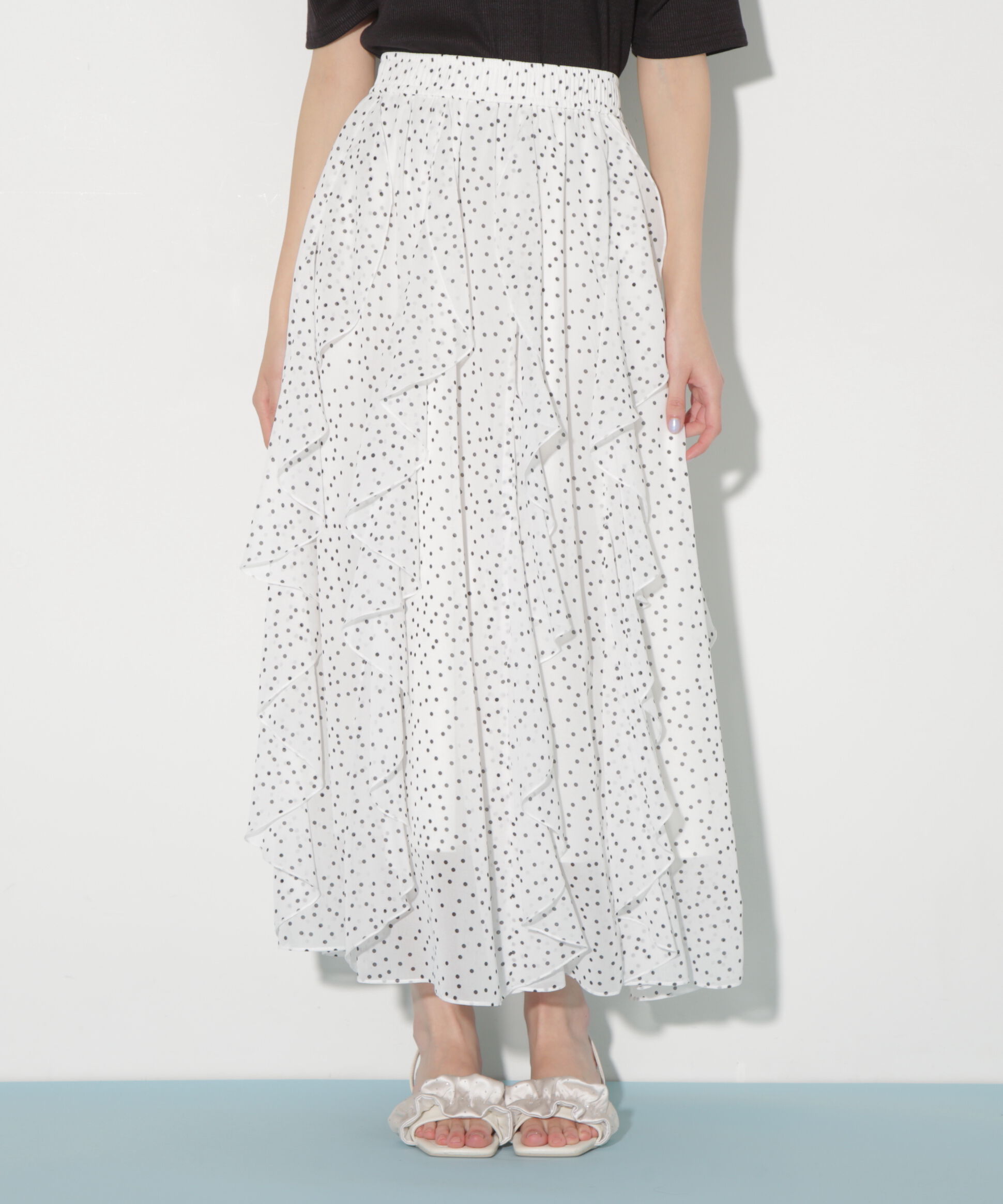  「ティアードラッフルスカート」|スカート|