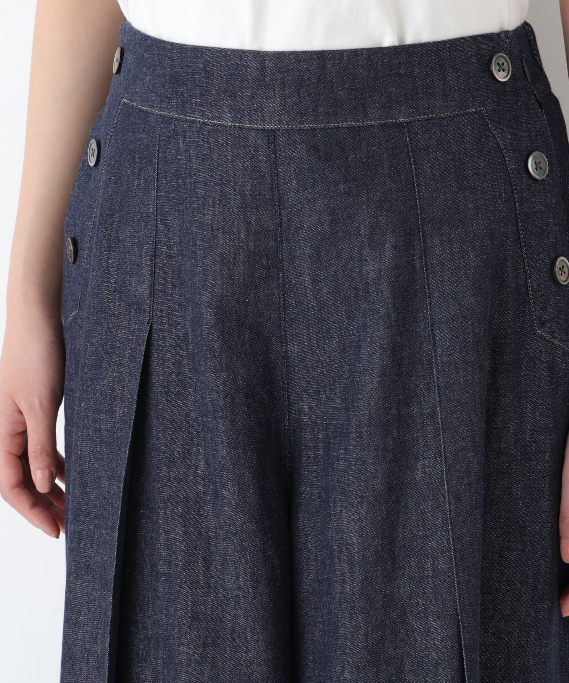  「◆ライトオンスデニムタックスカーチョ」|スカート|