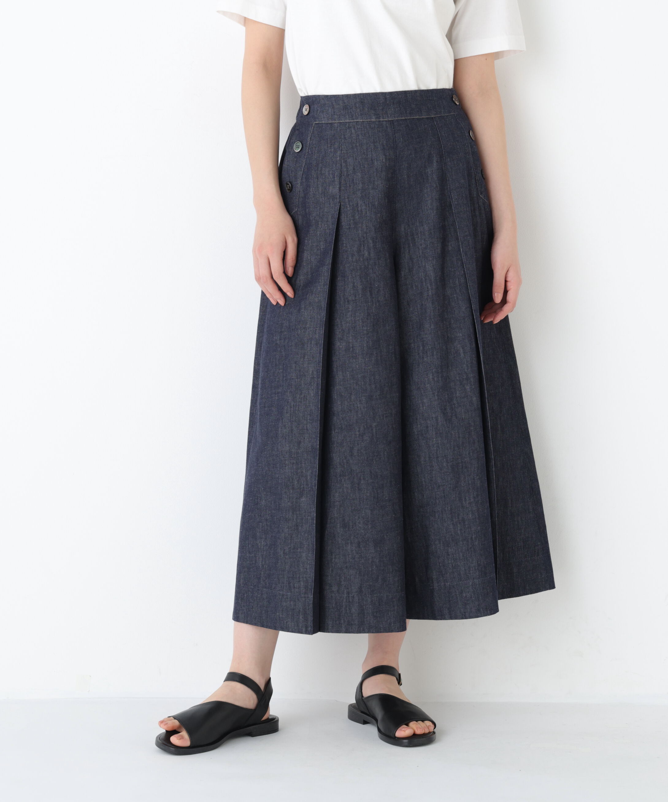  「◆ライトオンスデニムタックスカーチョ」|スカート|