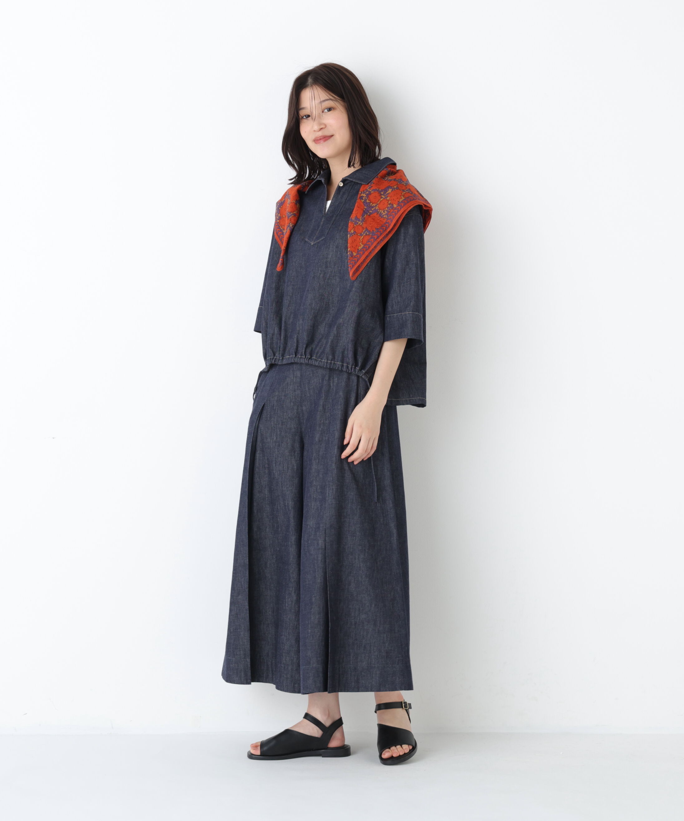  「◆ライトオンスデニムタックスカーチョ」|スカート|