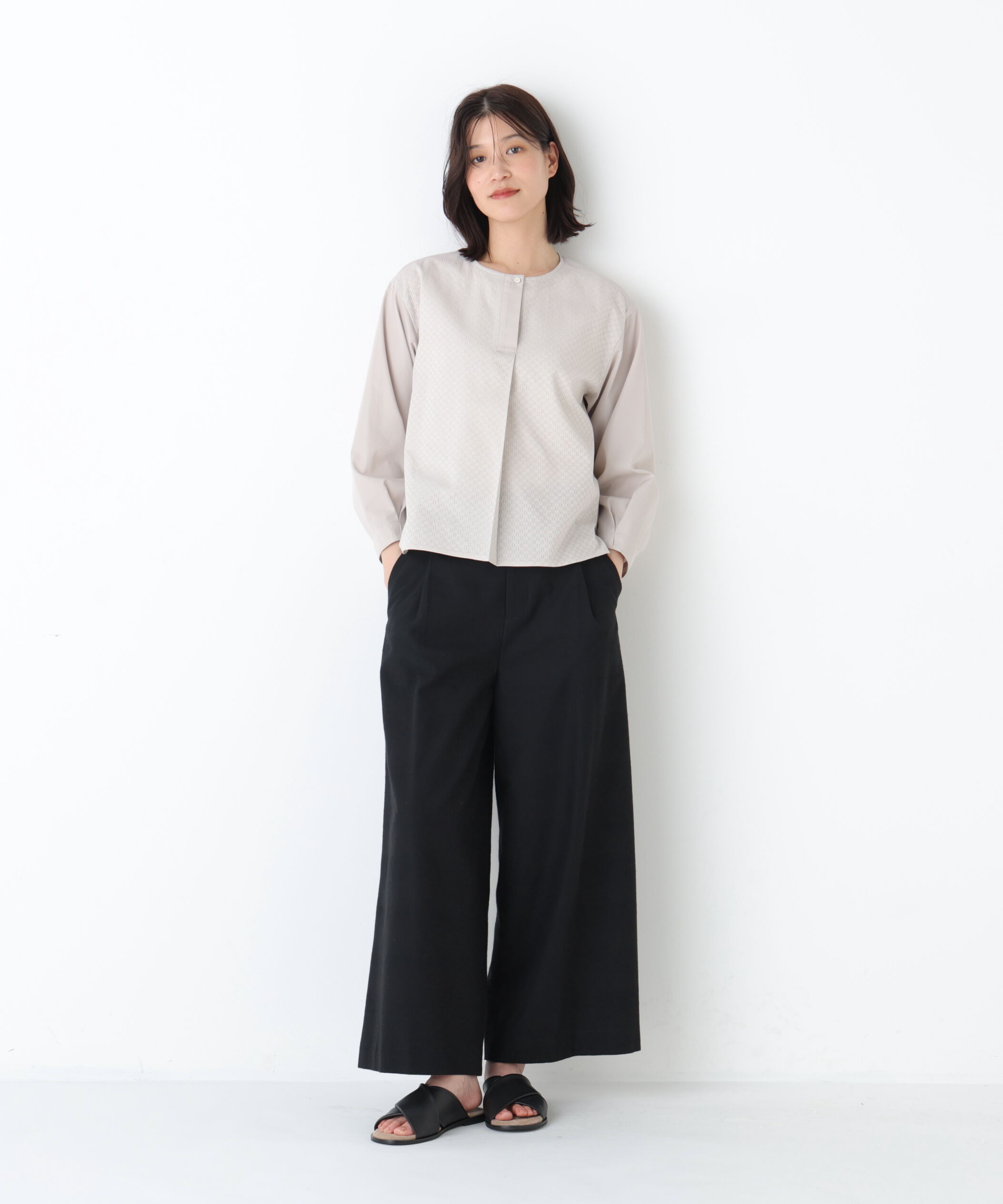  「◆ドライタッチリネン混ガウチョパンツ」|その他|