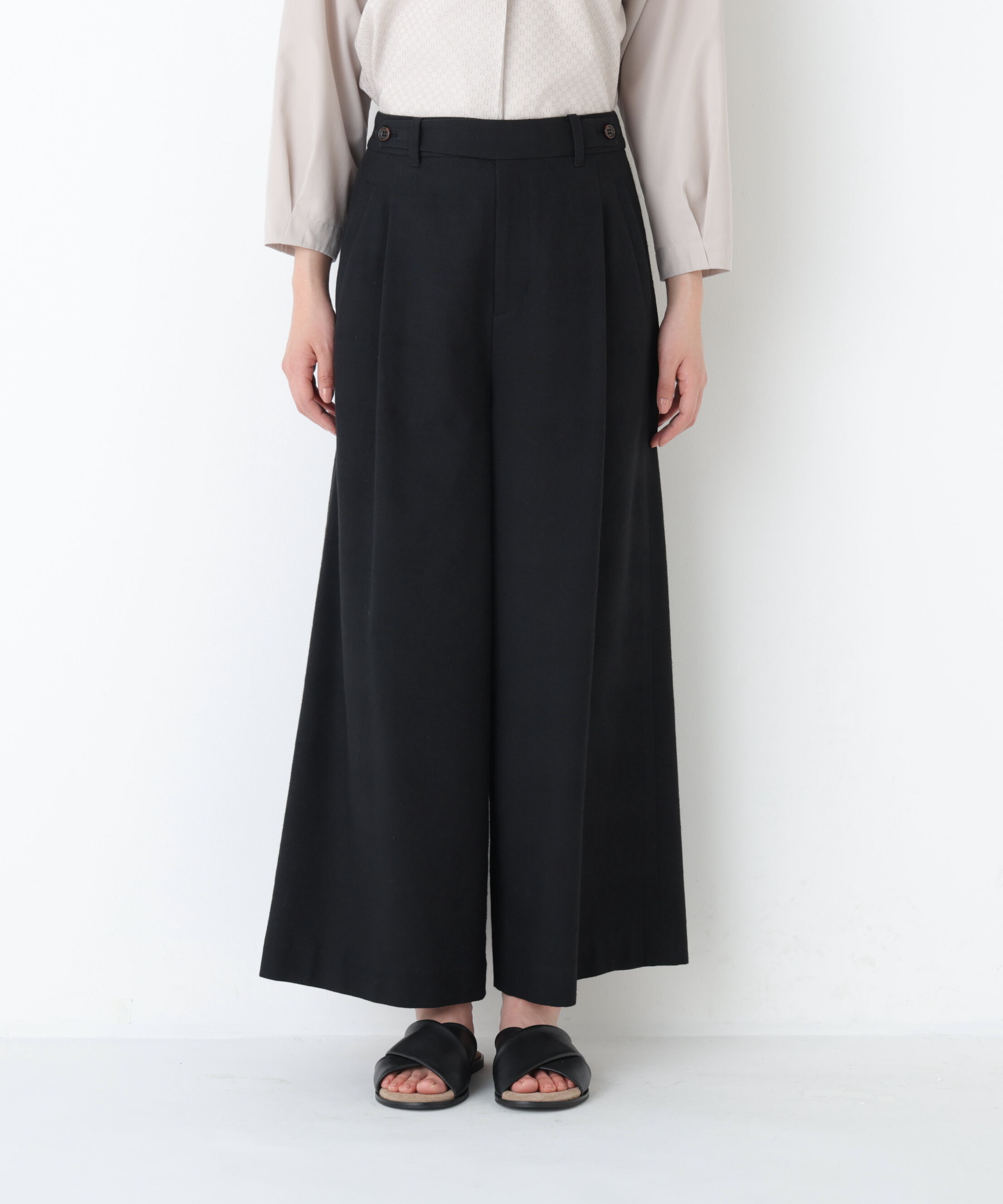  「◆ドライタッチリネン混ガウチョパンツ」|その他|