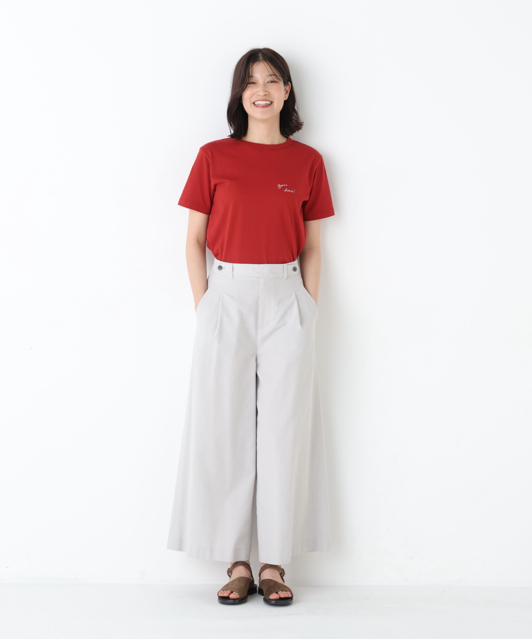  「◆ドライタッチリネン混ガウチョパンツ」|その他|