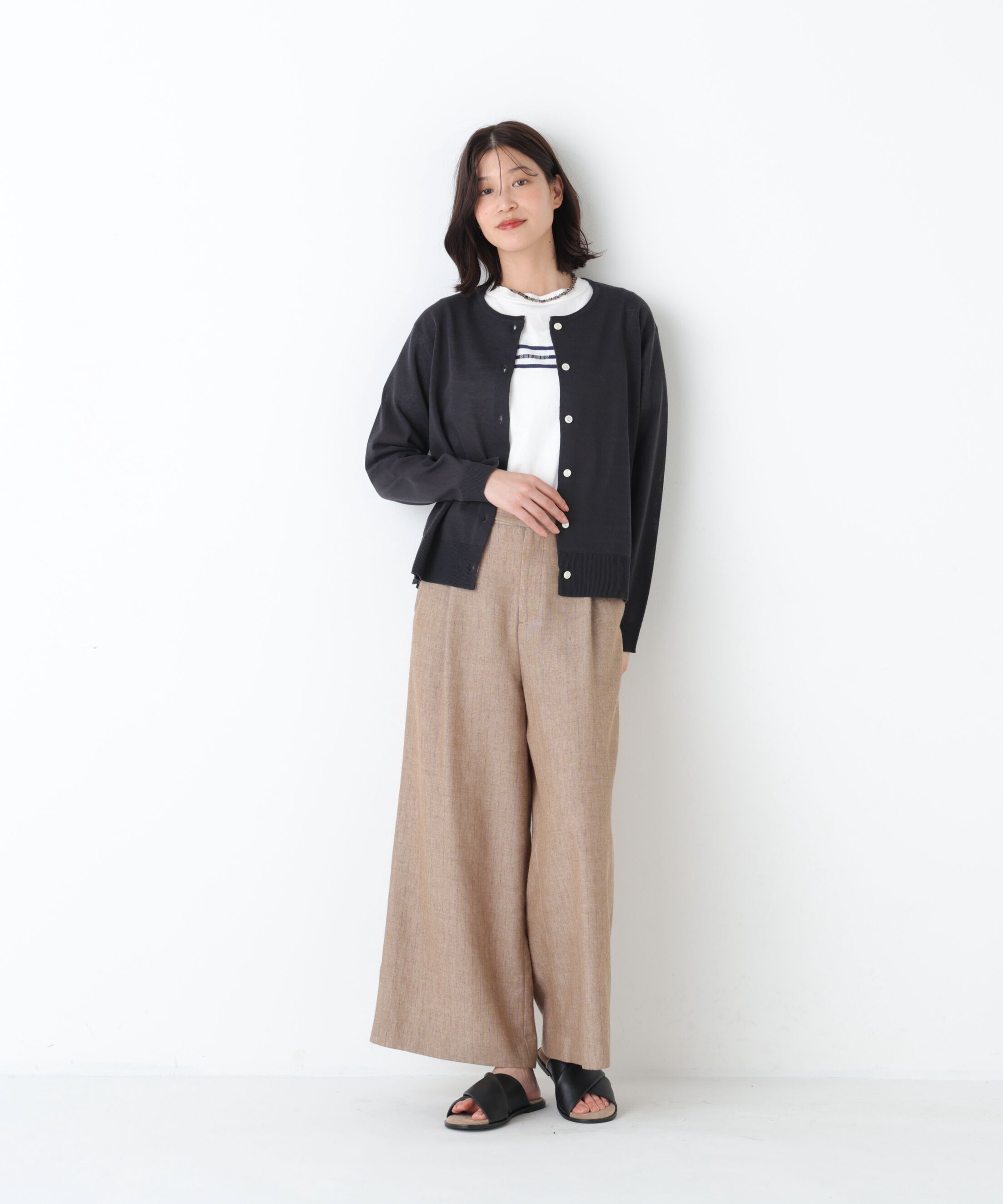  「◆ドライタッチリネン混ガウチョパンツ」|その他|