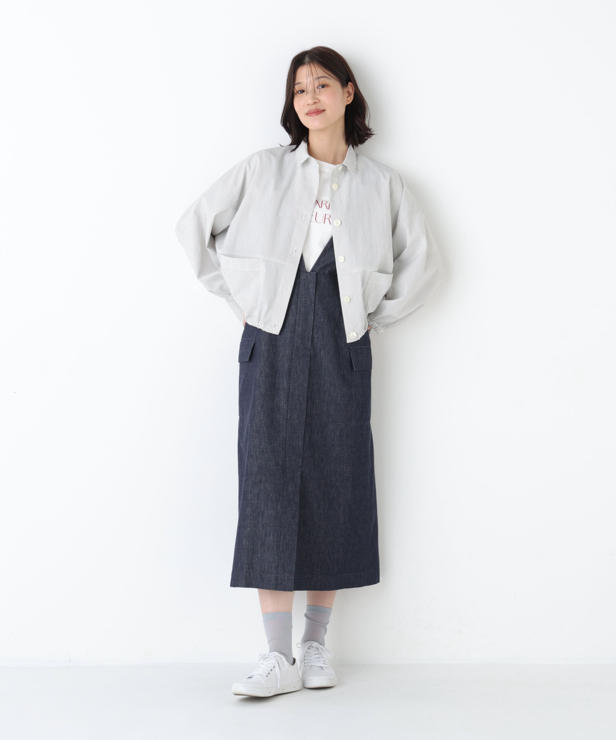  「◆ライトオンスデニムジャンスカ」|ワンピース|