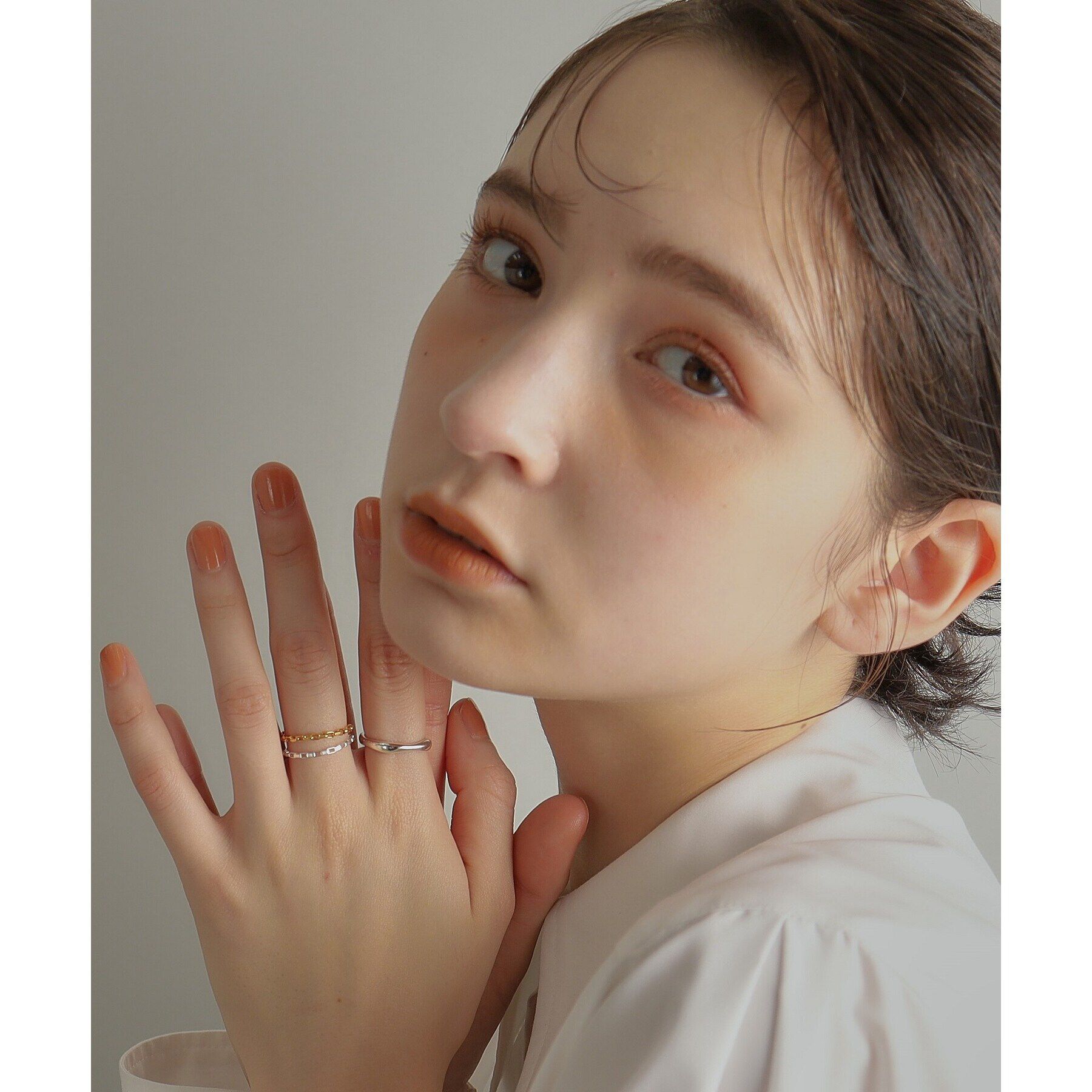 COCOSHNIK ONKITSCH「シルバー ニュアンスリングS」|リング|