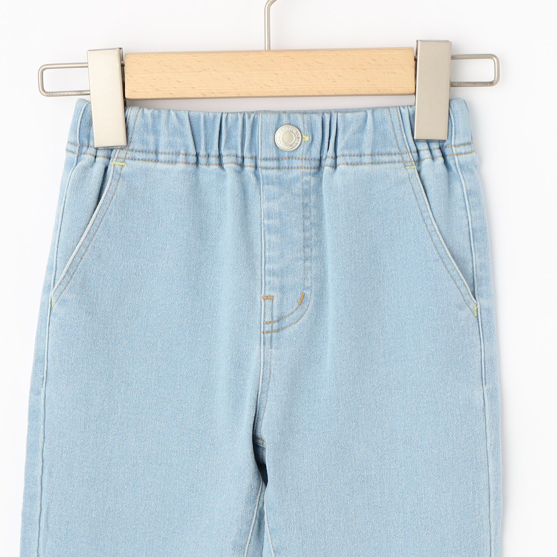 SHOO･LA･RUE「【100-150cm/洗える/男女兼用】ストレッチ デニムスキニーパンツ」|その他|