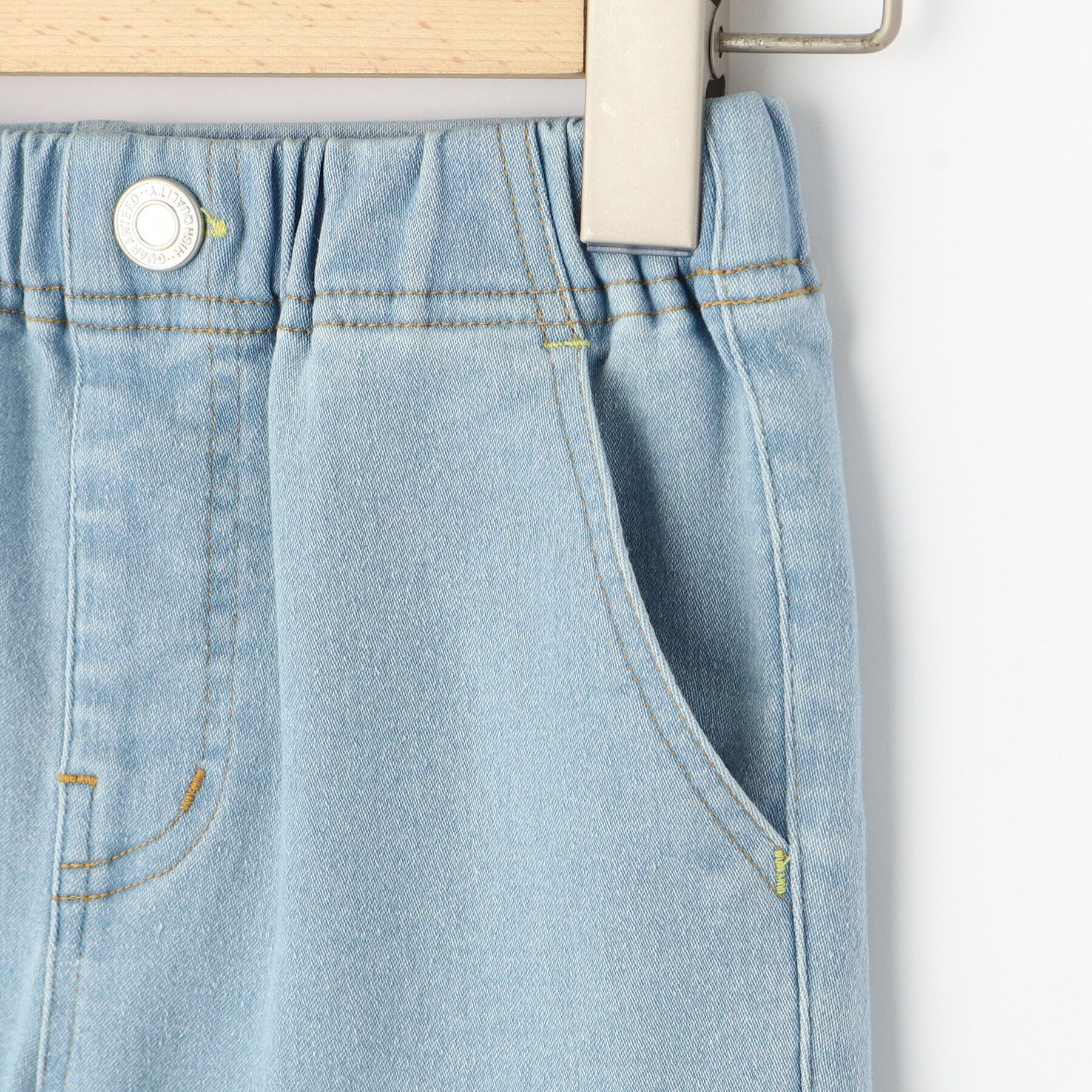 SHOO･LA･RUE「【100-150cm/洗える/男女兼用】ストレッチ デニムスキニーパンツ」|その他|