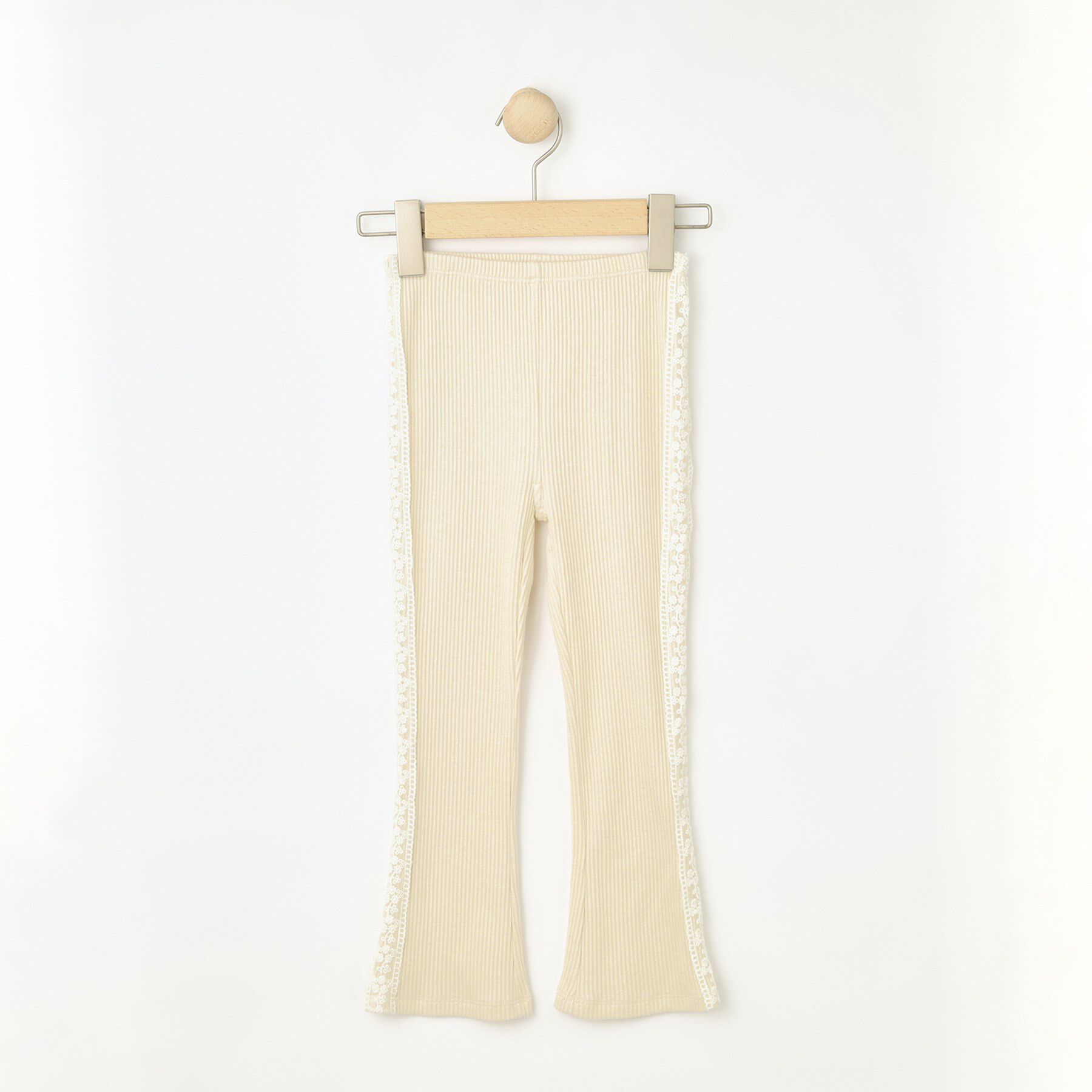 SHOO･LA･RUE「【100-150cm】サイドレースリブレギンス」|その他|