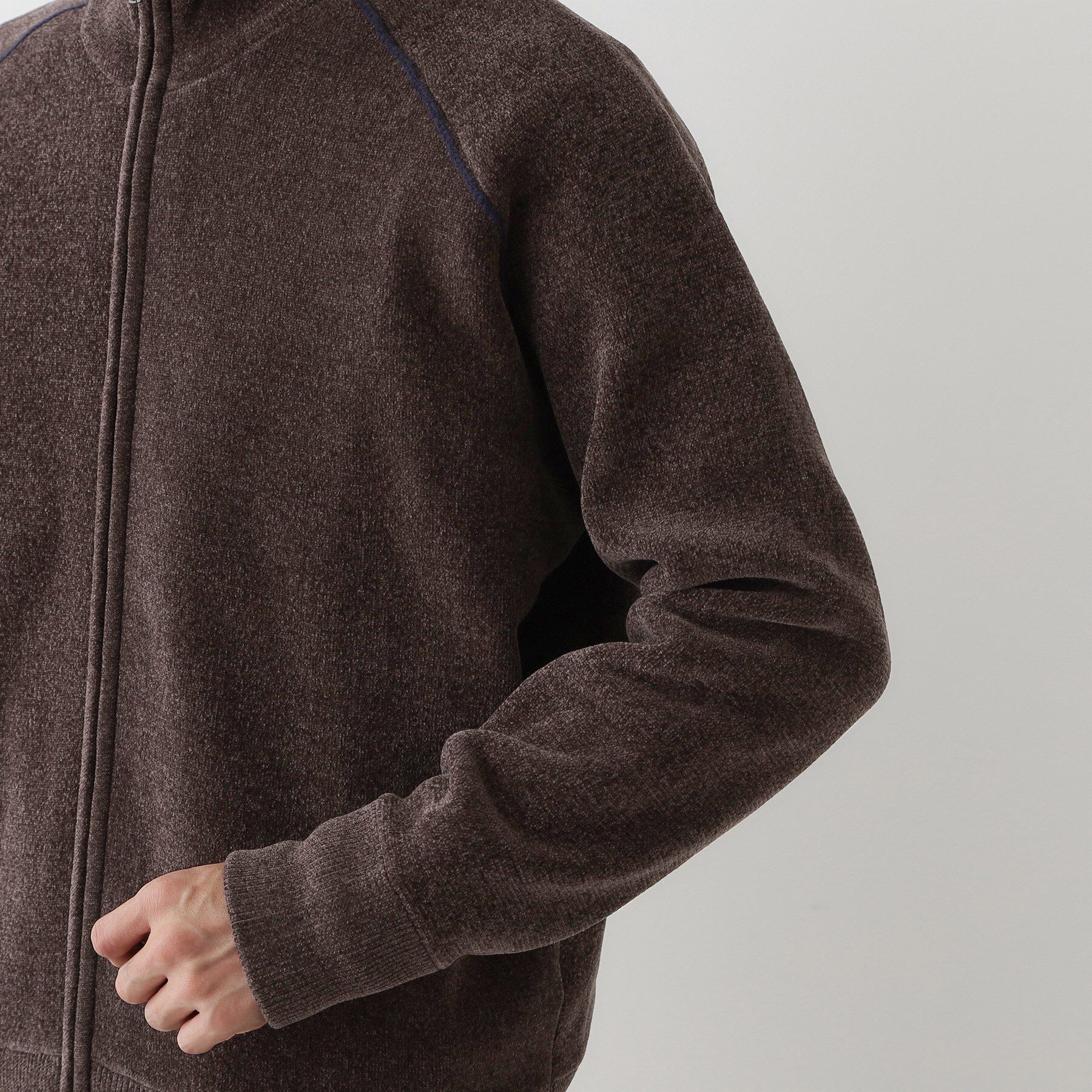 Dessin「【洗える】モールジップカーディガン」|ブルゾン・スタジャン|