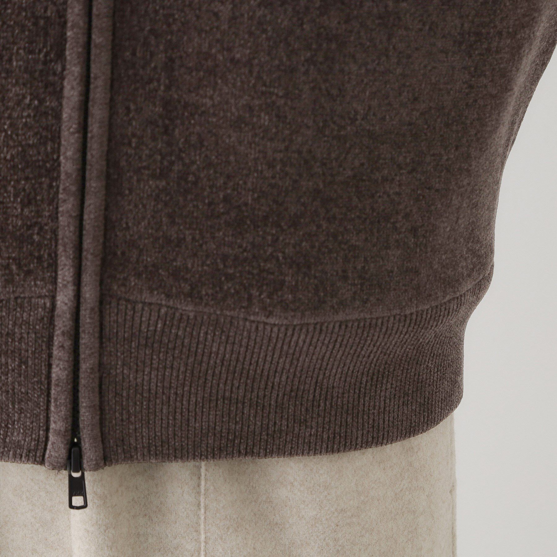 Dessin「【洗える】モールジップカーディガン」|ブルゾン・スタジャン|