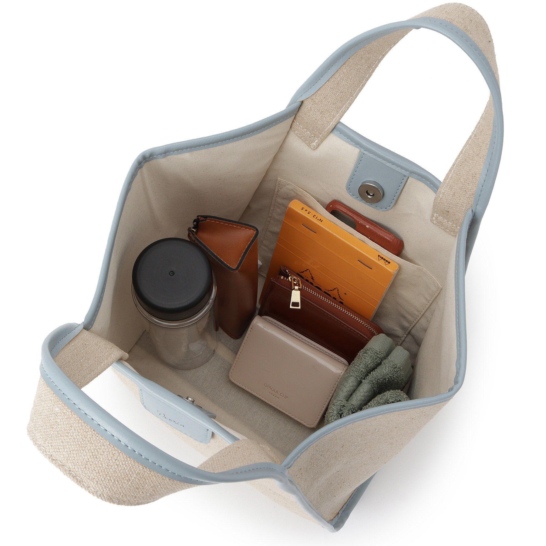 Dessin「【軽量】コットンリネンパイピングバッグ」|トートバッグ|