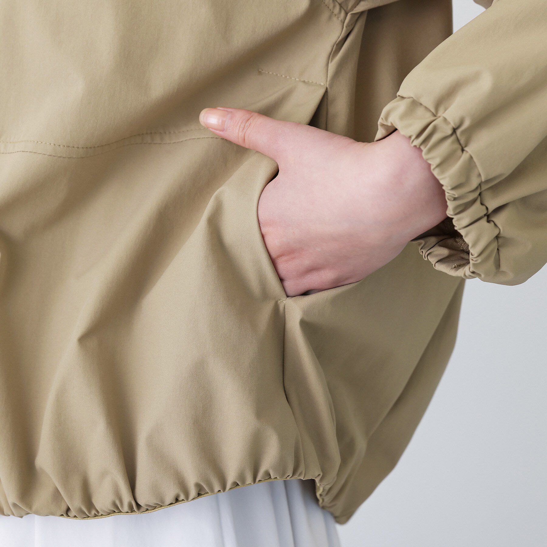 Dessin「【撥水/洗える】ノーカラーブルゾン」|ブルゾン・スタジャン|