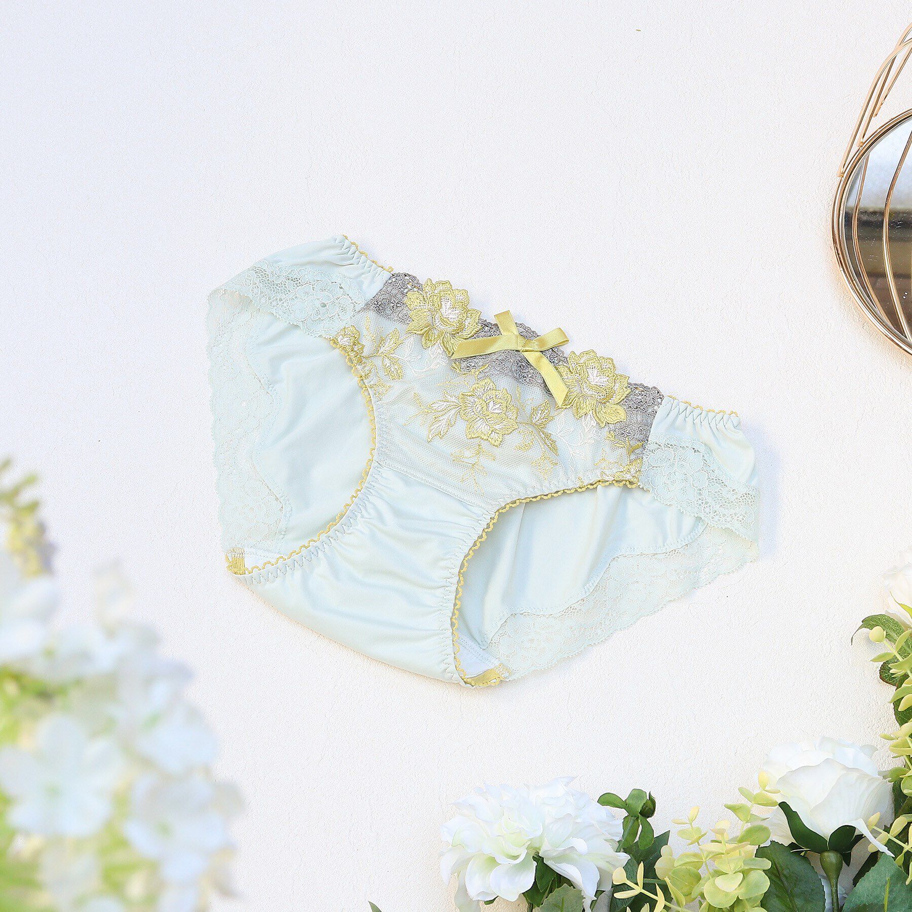 Risa Magli「ルアン サニタリーショーツ」|インナー|グリーン(022)