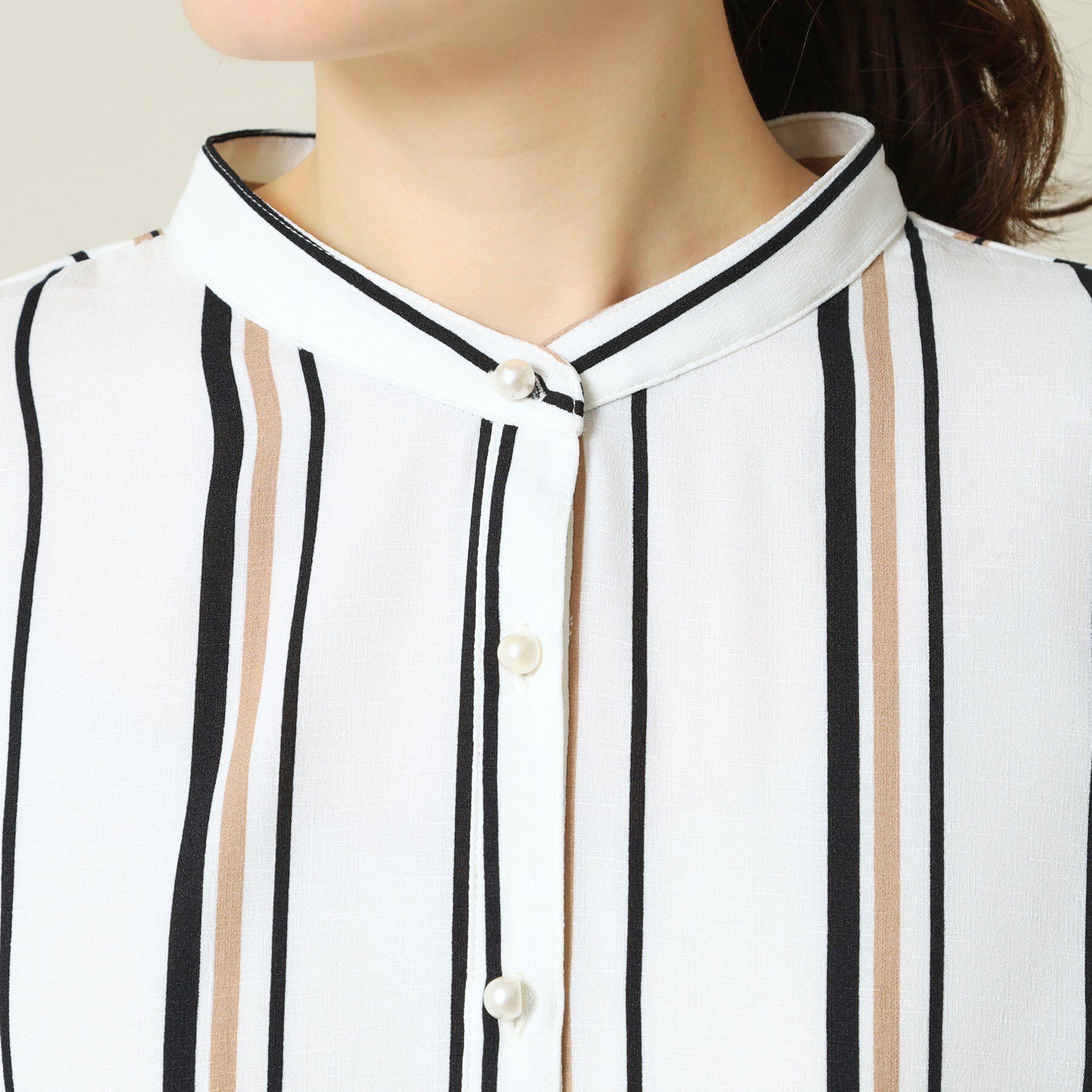 ITS&rsquo;DEMO「【UVケア／吸水速乾／洗濯機OK／冷感】麻調合繊タックブラウス＜ラク服シリーズ＞」|シャツ・ブラウス|