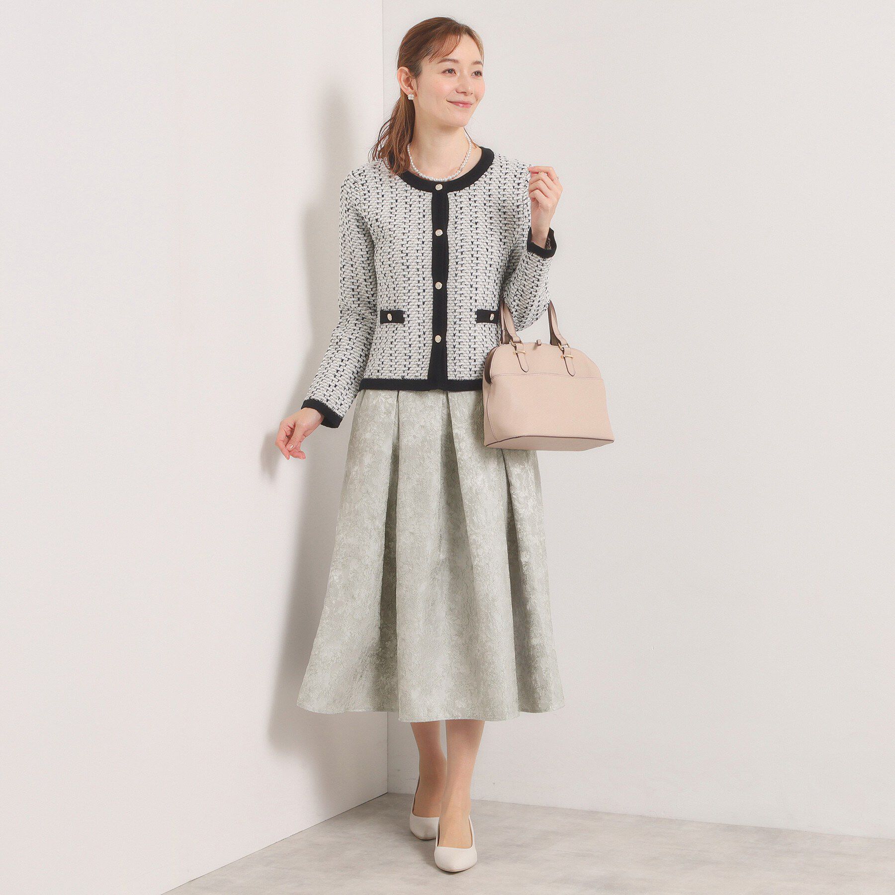 ITS&rsquo;DEMO「【入卒／手洗い可】ジャカードタックスカート」|スカート|