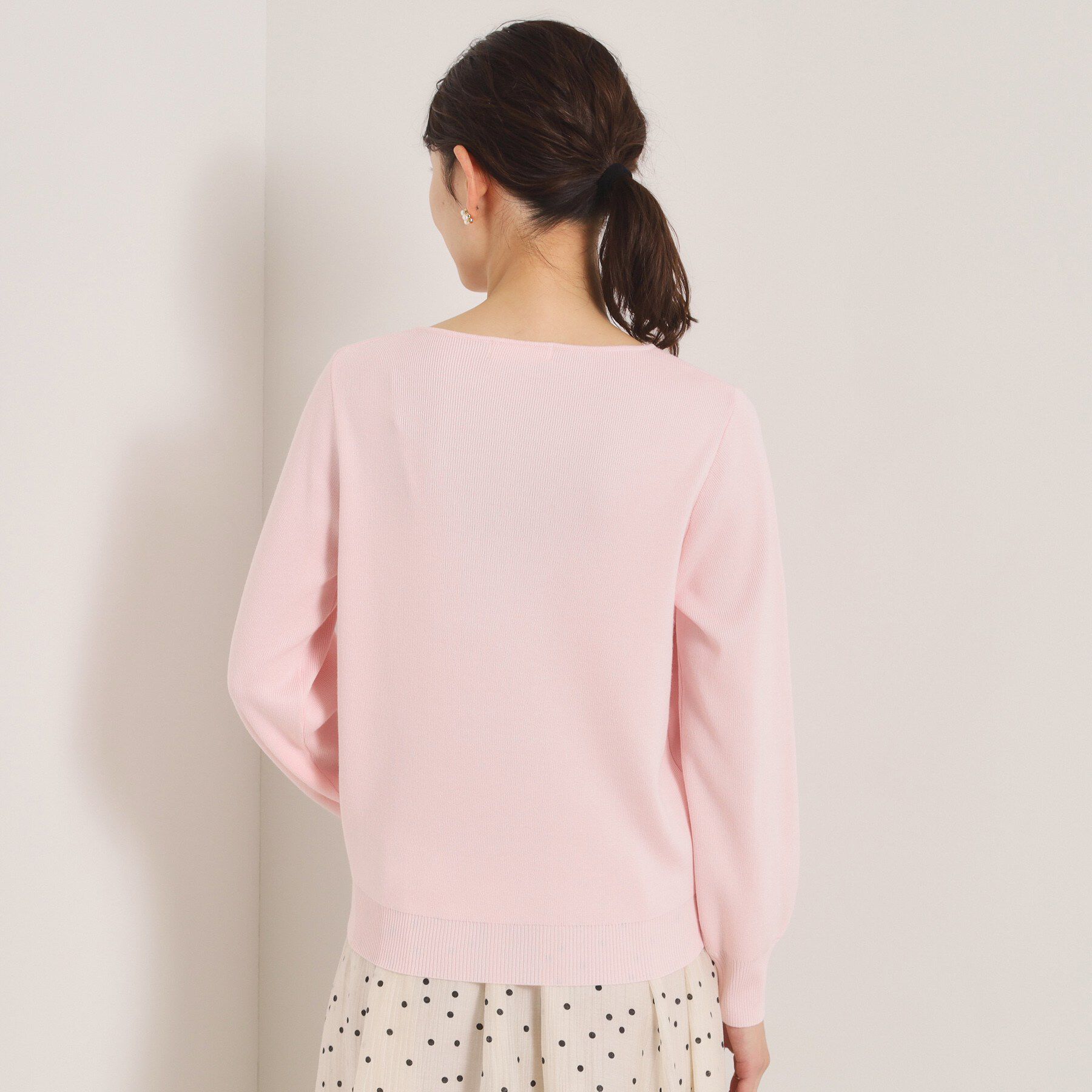 ITS&rsquo;DEMO「【洗濯機OK】花粉防止Vネックニット」|ニット・セーター|