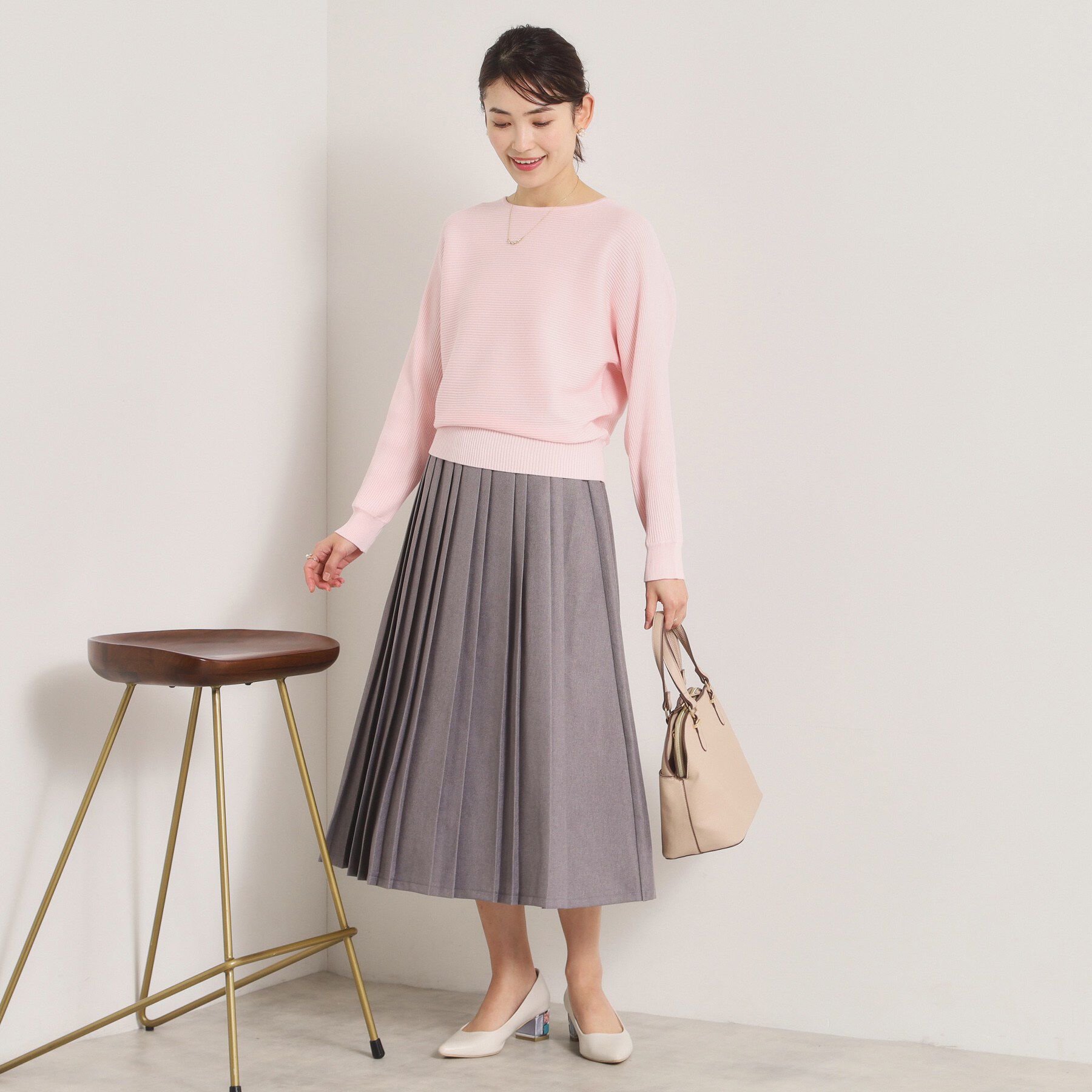 ITS&rsquo;DEMO「【洗濯機OK】花粉防止リブドルマンニット」|ニット・セーター|