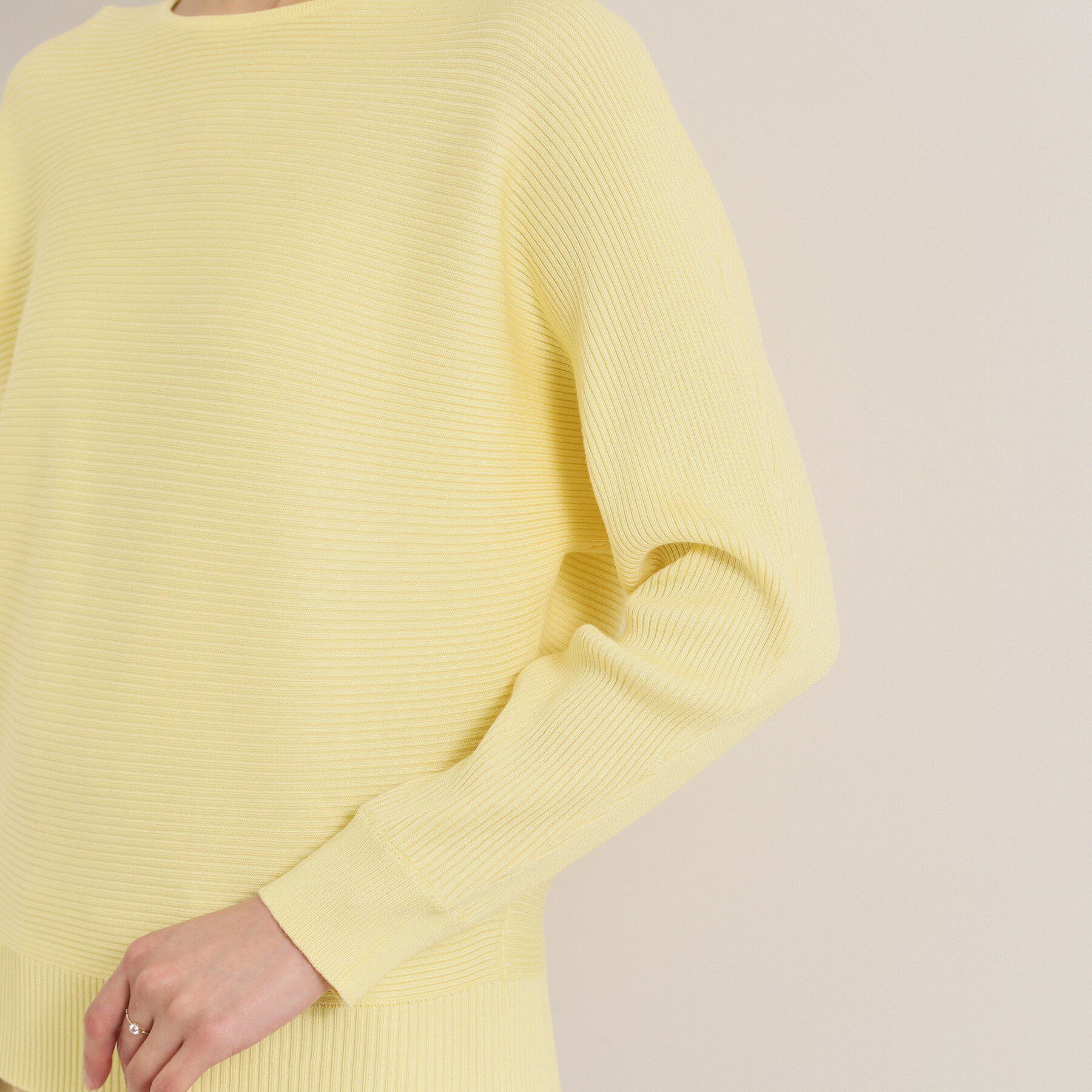 ITS&rsquo;DEMO「【洗濯機OK】花粉防止リブドルマンニット」|ニット・セーター|