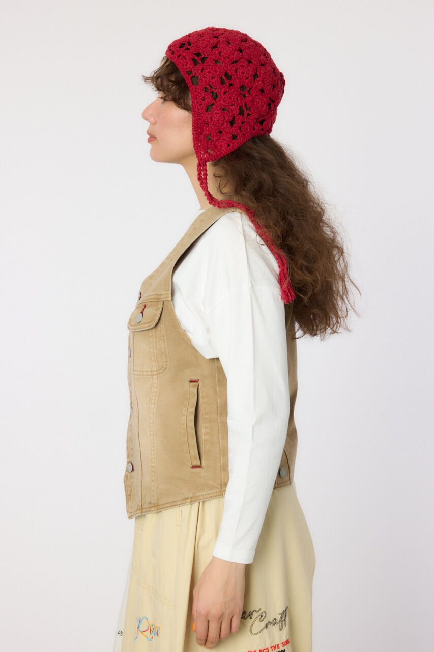 RODEO CROWNS「V CUT デニムベスト」|ダウンベスト・ベスト|