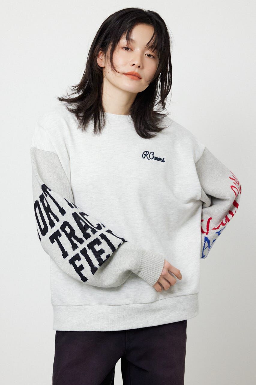 RODEO CROWNS「スリーブニットスウェットトップス」|Tシャツ・カットソー|GRY