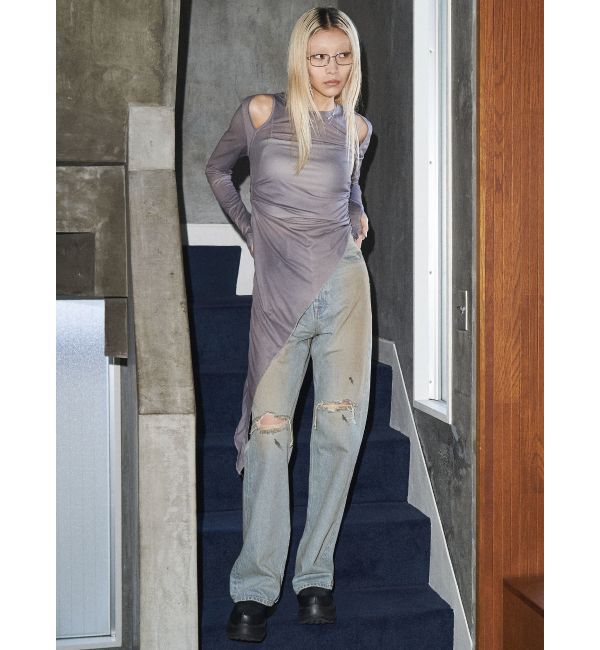 EMODA「【VEQUM】BECK FULL FLARE JEANS」|デニム|