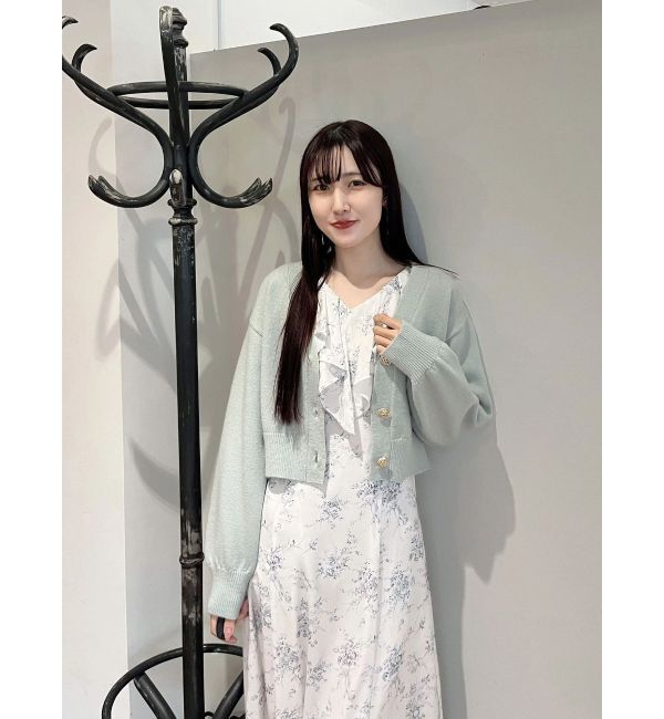 MERCURYDUO「ラッフルカラーパターンワンピース」|ワンピース|