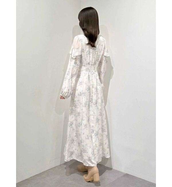 MERCURYDUO「ラッフルカラーパターンワンピース」|ワンピース|