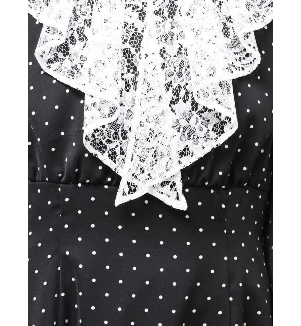 MERCURYDUO「ラッフルカラーパターンワンピース」|ワンピース|