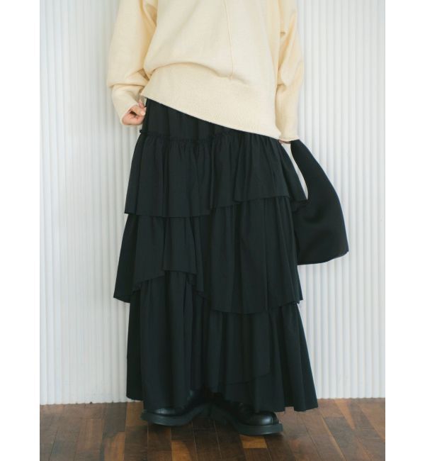 Ungrid「カットオフデザインラッフルスカート」|スカート|