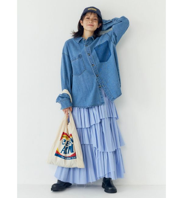 Ungrid「カットオフデザインラッフルスカート」|スカート|