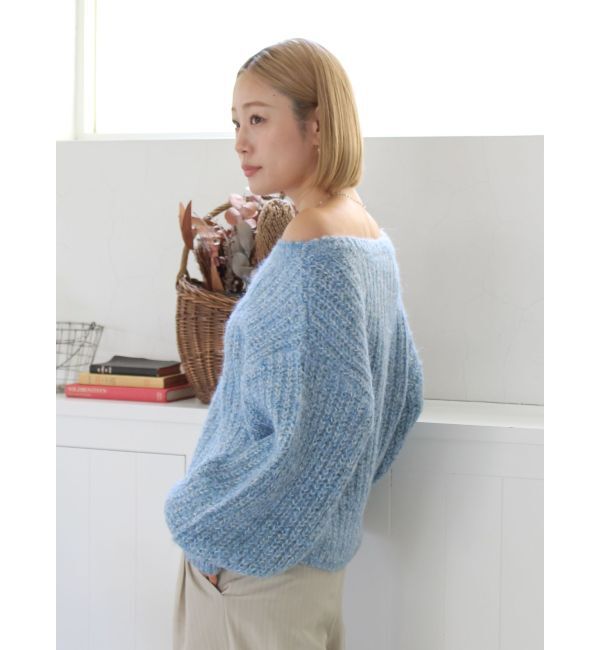 Ungrid「オフショルラメルーズニット」|ニット・セーター|