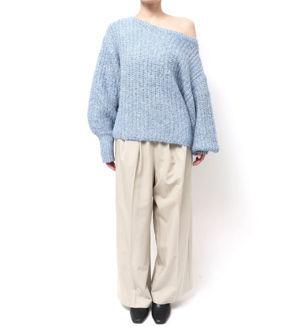 Ungrid「オフショルラメルーズニット」|ニット・セーター|