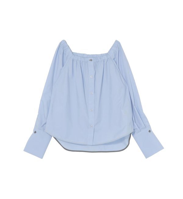 LAGUNAMOON「オフショルダー裾バイカラーブラウス」|シャツ・ブラウス|