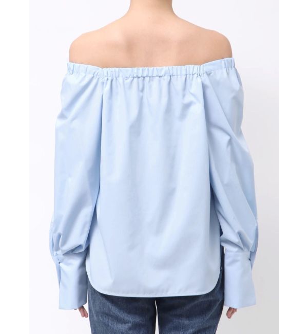 LAGUNAMOON「オフショルダー裾バイカラーブラウス」|シャツ・ブラウス|