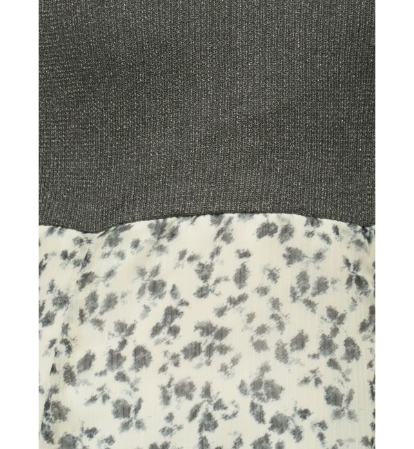 LAGUNAMOON「楊柳プリントニットドッキングワンピース」|ワンピース|