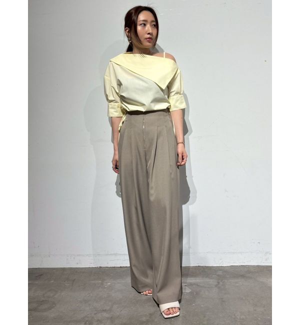 LAGUNAMOON「アシメネックデザインブラウス」|シャツ・ブラウス|