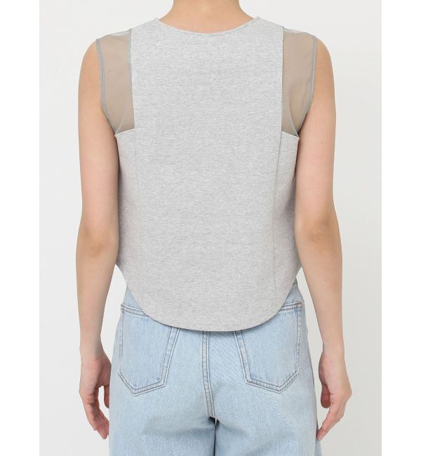 LAGUNAMOON「ショルダーメッシュタンク」|タンクトップ|