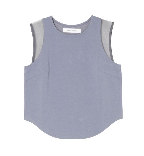 LAGUNAMOON「ショルダーメッシュタンク」|タンクトップ|