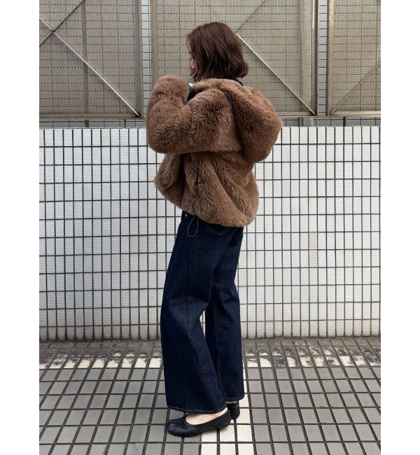 LAGUNAMOON「フェイクファーフーディコート」|その他|