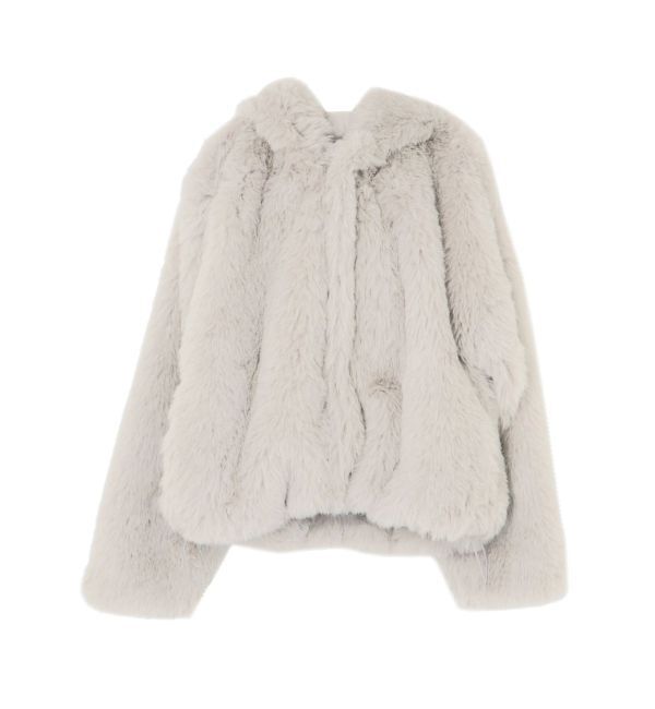 LAGUNAMOON「フェイクファーフーディコート」|その他|