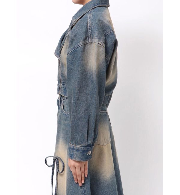 EVRIS「グラデーションデニムショートライダース【セットアップ着用可能】」|デニムジャケット|